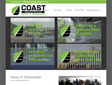 Tablet Screenshot of coastpavementservices.com